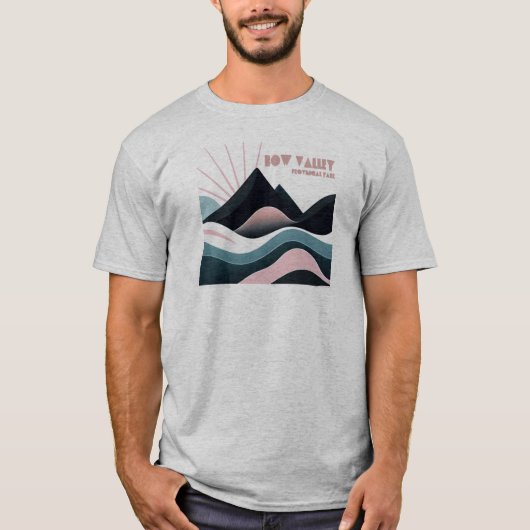 Bow Valley Provincial Park Gekleurde heuvels T-shirt (Voorkant)