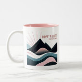 Bow Valley Provincial Park Gekleurde heuvels Tweekleurige Koffiemok (Links)