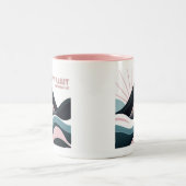 Bow Valley Provincial Park Gekleurde heuvels Tweekleurige Koffiemok (Center)