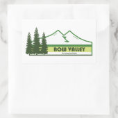 Bow Valley Provincial Park Groene strepen Rechthoekige Sticker (Tas)