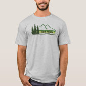 Bow Valley Provincial Park Groene strepen T-shirt (Voorkant)