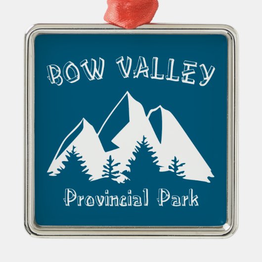 Bow Valley Provincial Park Metalen Ornament (Voorkant)