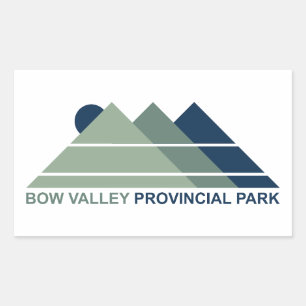 Bow Valley Provincial Park Mountain Sun Rechthoekige Sticker