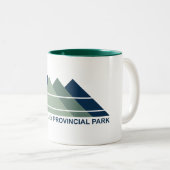 Bow Valley Provincial Park Mountain Sun Tweekleurige Koffiemok (Voorkant rechts)