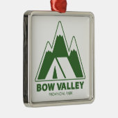 Bow Valley Provincial Park Mountains Camping Metalen Ornament (Rechts)