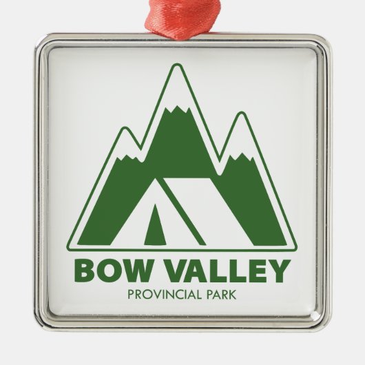 Bow Valley Provincial Park Mountains Camping Metalen Ornament (Voorkant)