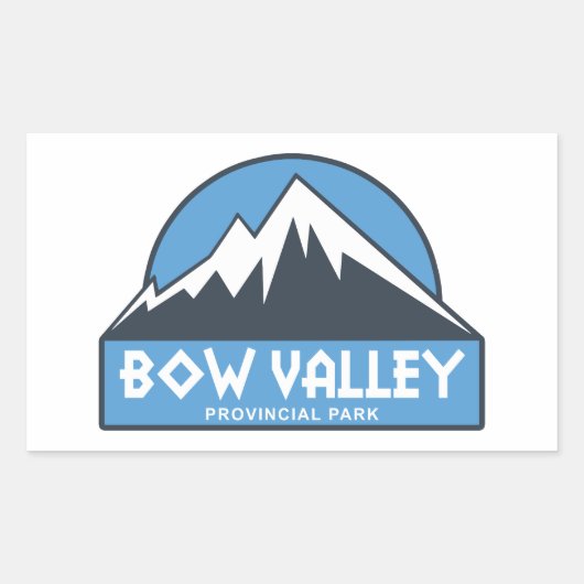 Bow Valley Provincial Park Rechthoekige Sticker (Voorkant)