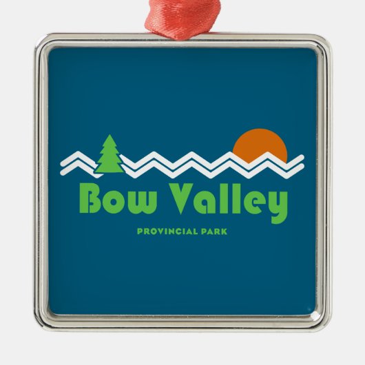 Bow Valley Provincial Park Retro Metalen Ornament (Voorkant)