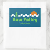 Bow Valley Provincial Park Retro Rechthoekige Sticker (Tas)