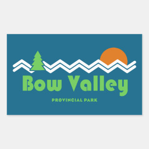 Bow Valley Provincial Park Retro Rechthoekige Sticker