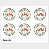 Bow Valley Provincial Park Ronde Sticker (Vel)