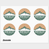 Bow Valley Provincial Park Ronde Sticker (Vel)