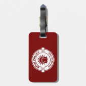 Bow Valley Provincial Park Sun Trees Bagagelabel (Achterkant verticaal)