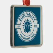 Bow Valley Provincial Park Sun Trees Metalen Ornament (Rechts)
