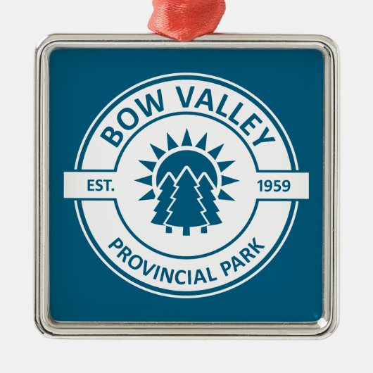 Bow Valley Provincial Park Sun Trees Metalen Ornament (Voorkant)