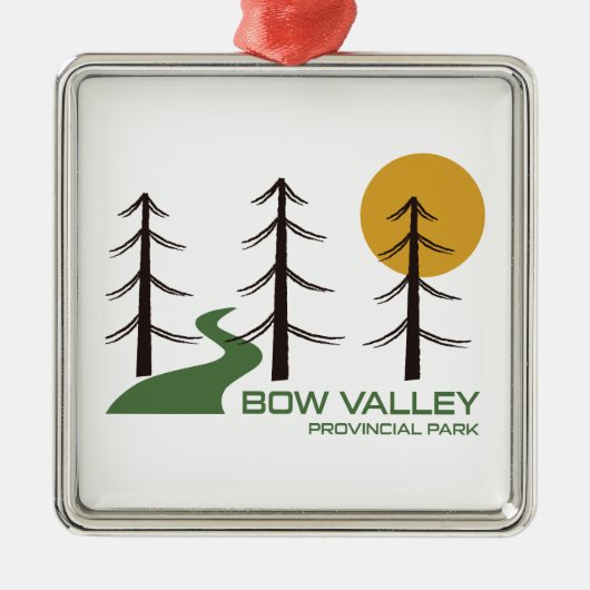 Bow Valley Provincial Park Trail Metalen Ornament (Voorkant)