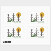 Bow Valley Provincial Park Trail Rechthoekige Sticker (Vel)