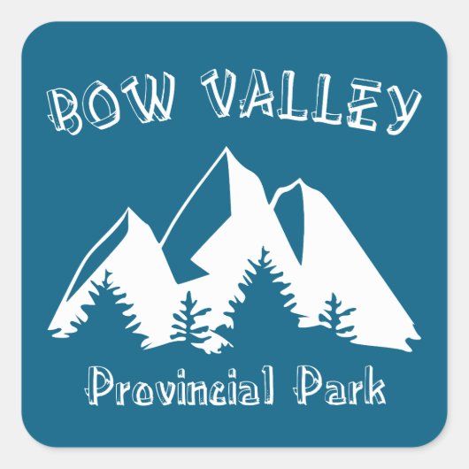 Bow Valley Provincial Park Vierkante Sticker (Voorkant)