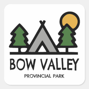 Bow Valley Provincial Park Vierkante Sticker