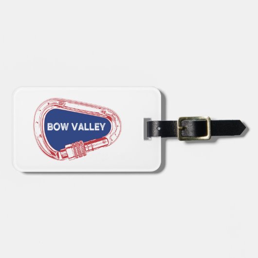 Bow Valley Rock cliché Carabiner Bagagelabel (Voorkant horizontaal)