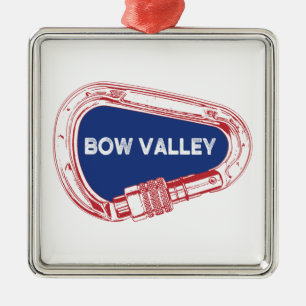 Bow Valley Rock cliché Carabiner Metalen Ornament