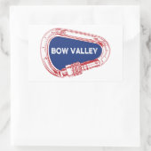 Bow Valley Rock cliché Carabiner Rechthoekige Sticker (Tas)