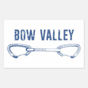 Bow Valley Rock-klimmer, Quickdraw Rechthoekige Sticker