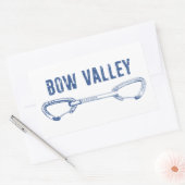 Bow Valley Rock-klimmer, Quickdraw Rechthoekige Sticker (Envelop)