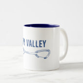 Bow Valley Rock-klimmer, Quickdraw Tweekleurige Koffiemok (Voorkant rechts)