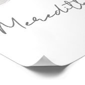 Bow Vrijgezellenfeest welkomstbord Poster (Hoek)