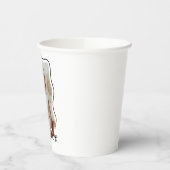 Bow Wavy Border Foto 1e verjaardag Papieren Bekers (Links)