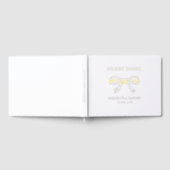  Bow Wedding Gold Gastenboek (Volledig)