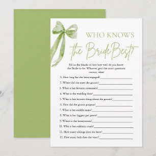 Bow Who Knows De Bruid Beste Vrijgezellenfeest Spe Kaart