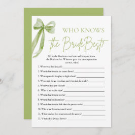 Bow Who Knows De Bruid Beste Vrijgezellenfeest Spe Kaart