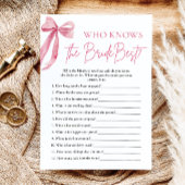 Bow Who Knows De Bruid Beste Vrijgezellenfeest Spe Kaart