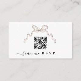 Bow Wildbloemen Bruiloft Website invoegen QR CODE Informatiekaartje