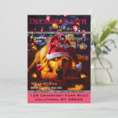 Bow Wow Big Santa Jaarlijkse Kerstfeest Kaart (Staand voorkant)