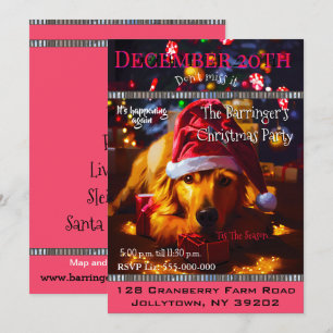 Bow Wow Big Santa Jaarlijkse Kerstfeest Kaart