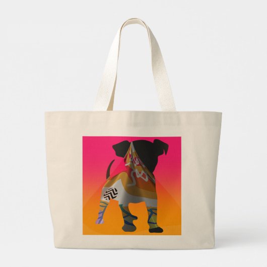 Bow Wow Doggie Canvas tas (Achterkant)