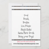 Bow Wow jaarlijkse kerstfeest Kaart (Achterkant)