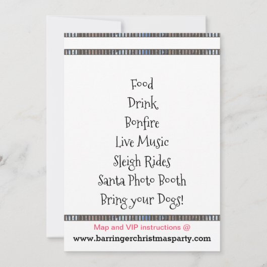 Bow Wow jaarlijkse kerstfeest Kaart (Achterkant)