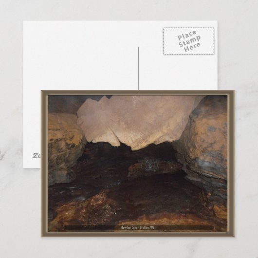 Bowden Cave, WV Briefkaart (Voorkant / Achterkant)