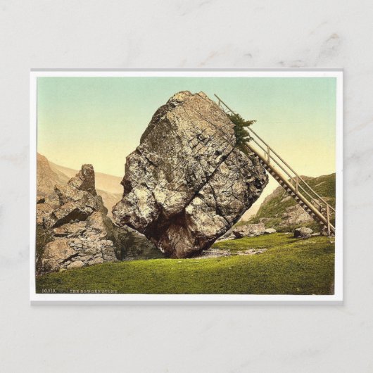Bowder Stone, Lake District, Engeland, Photochr Briefkaart (Voorkant)