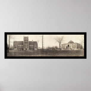 Bowdoin College, Maine Foto 1910 Poster