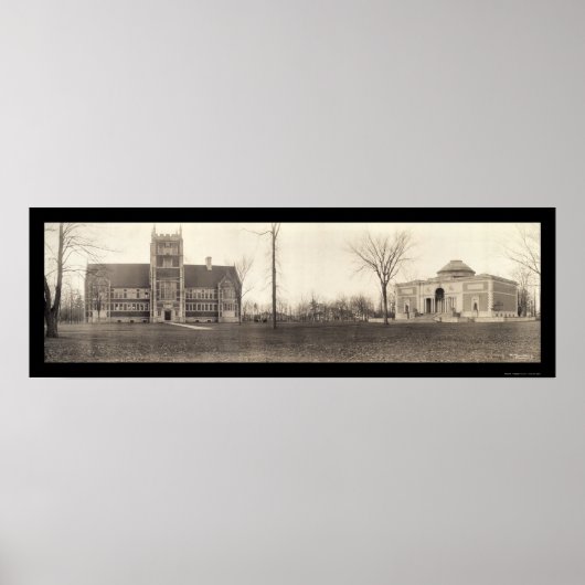 Bowdoin College, Maine Foto 1910 Poster (Voorkant)