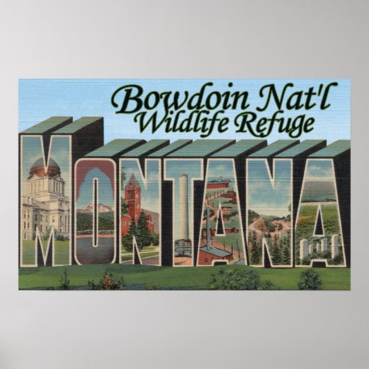 Bowdoin Nat'l Wildlife Refuge, Montana Poster (Voorkant)