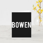 Bowen - Cool New Funny Name Fan Gift Tee Kaart (Gele Bloem)
