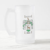 BOWEN FAMILIE CREST - BOWEN KUST VAN WAPENS MATGLAS BIERPUL (Links)