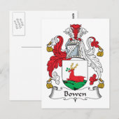 Bowen Family Crest Briefkaart (Voorkant / Achterkant)