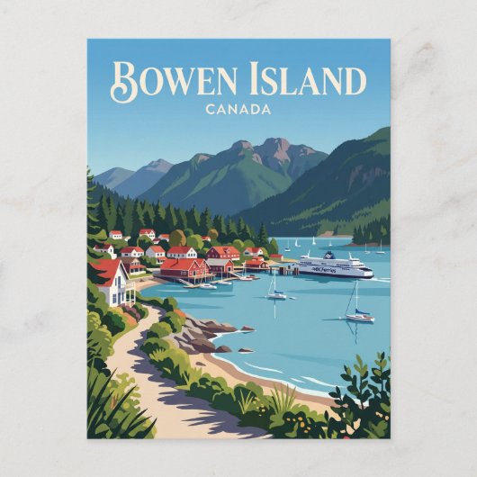 Bowen Island Canada Briefkaart (Voorkant)